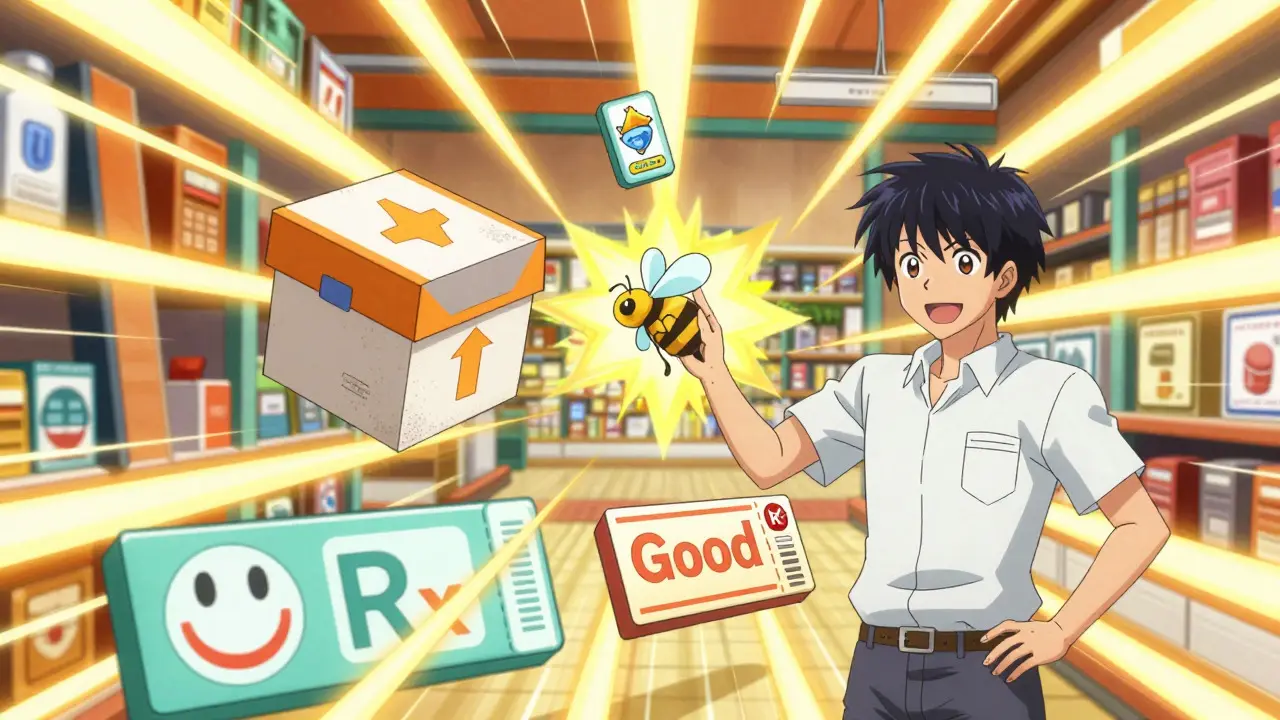 Shounen anime scene of choosing cheap online pharmacy options